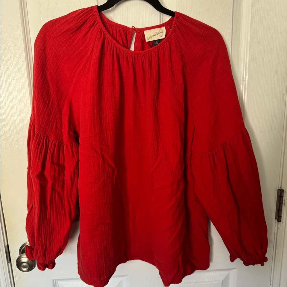 Universal Thread Vibrant Red Blouse